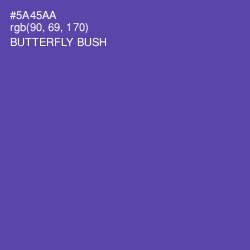 #5A45AA - Butterfly Bush Color Image