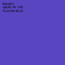 #5A45C1 - Fuchsia Blue Color Image