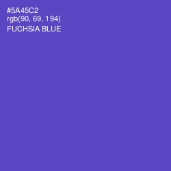 #5A45C2 - Fuchsia Blue Color Image