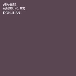 #5A4653 - Don Juan Color Image