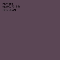 #5A4655 - Don Juan Color Image