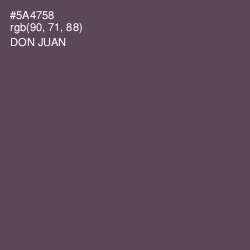 #5A4758 - Don Juan Color Image