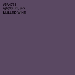 #5A4761 - Mulled Wine Color Image