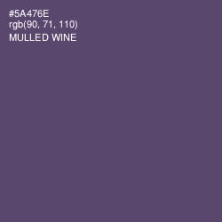 #5A476E - Mulled Wine Color Image