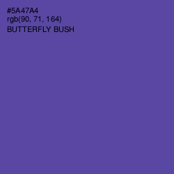 #5A47A4 - Butterfly Bush Color Image