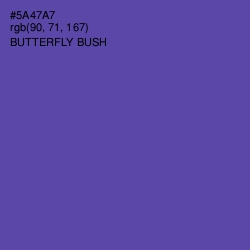 #5A47A7 - Butterfly Bush Color Image