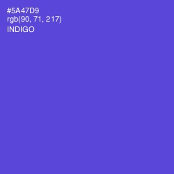 #5A47D9 - Indigo Color Image