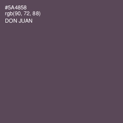 #5A4858 - Don Juan Color Image