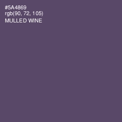 #5A4869 - Mulled Wine Color Image