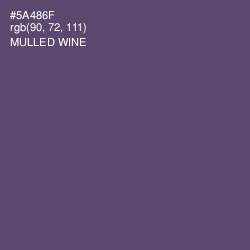 #5A486F - Mulled Wine Color Image