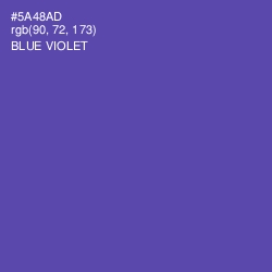 #5A48AD - Blue Violet Color Image