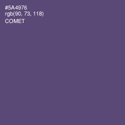 #5A4976 - Comet Color Image