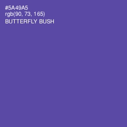 #5A49A5 - Butterfly Bush Color Image