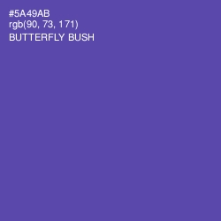 #5A49AB - Butterfly Bush Color Image