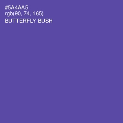 #5A4AA5 - Butterfly Bush Color Image