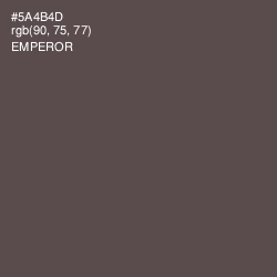 #5A4B4D - Emperor Color Image