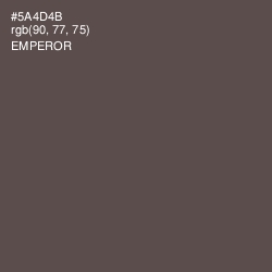 #5A4D4B - Emperor Color Image