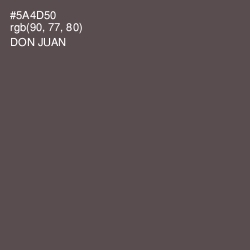 #5A4D50 - Don Juan Color Image