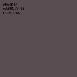 #5A4D52 - Don Juan Color Image