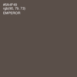 #5A4F49 - Emperor Color Image