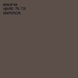 #5A4F49 - Emperor Color Image