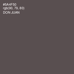 #5A4F50 - Don Juan Color Image