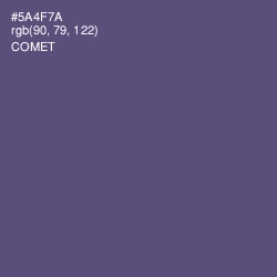 #5A4F7A - Comet Color Image