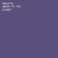 #5A4F7B - Comet Color Image