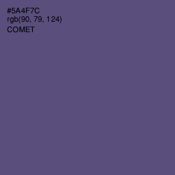 #5A4F7C - Comet Color Image