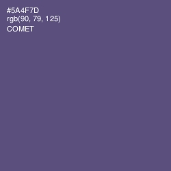 #5A4F7D - Comet Color Image