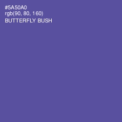 #5A50A0 - Butterfly Bush Color Image