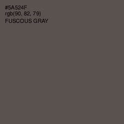 #5A524F - Fuscous Gray Color Image