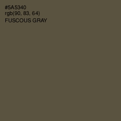 #5A5340 - Fuscous Gray Color Image