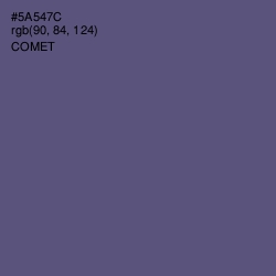 #5A547C - Comet Color Image