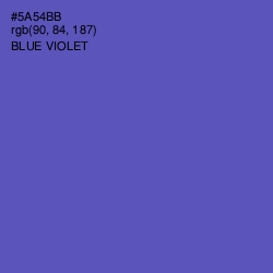 #5A54BB - Blue Violet Color Image