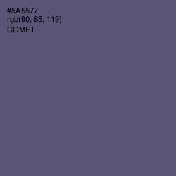 #5A5577 - Comet Color Image