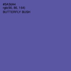 #5A56A4 - Butterfly Bush Color Image