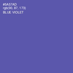 #5A57AD - Blue Violet Color Image