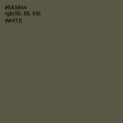 #5A5844 - Fuscous Gray Color Image