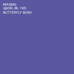 #5A58A0 - Butterfly Bush Color Image