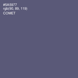 #5A5977 - Comet Color Image