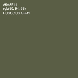 #5A5E44 - Fuscous Gray Color Image