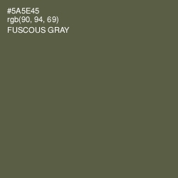 #5A5E45 - Fuscous Gray Color Image