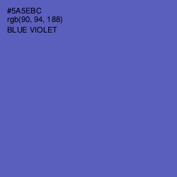 #5A5EBC - Blue Violet Color Image