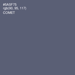 #5A5F75 - Comet Color Image