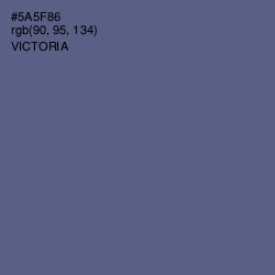 #5A5F86 - Victoria Color Image