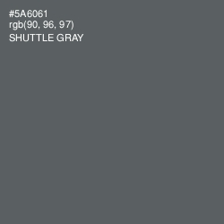 #5A6061 - Shuttle Gray Color Image