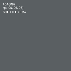 #5A6062 - Shuttle Gray Color Image