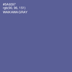 #5A6097 - Waikawa Gray Color Image