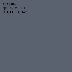 #5A616F - Shuttle Gray Color Image